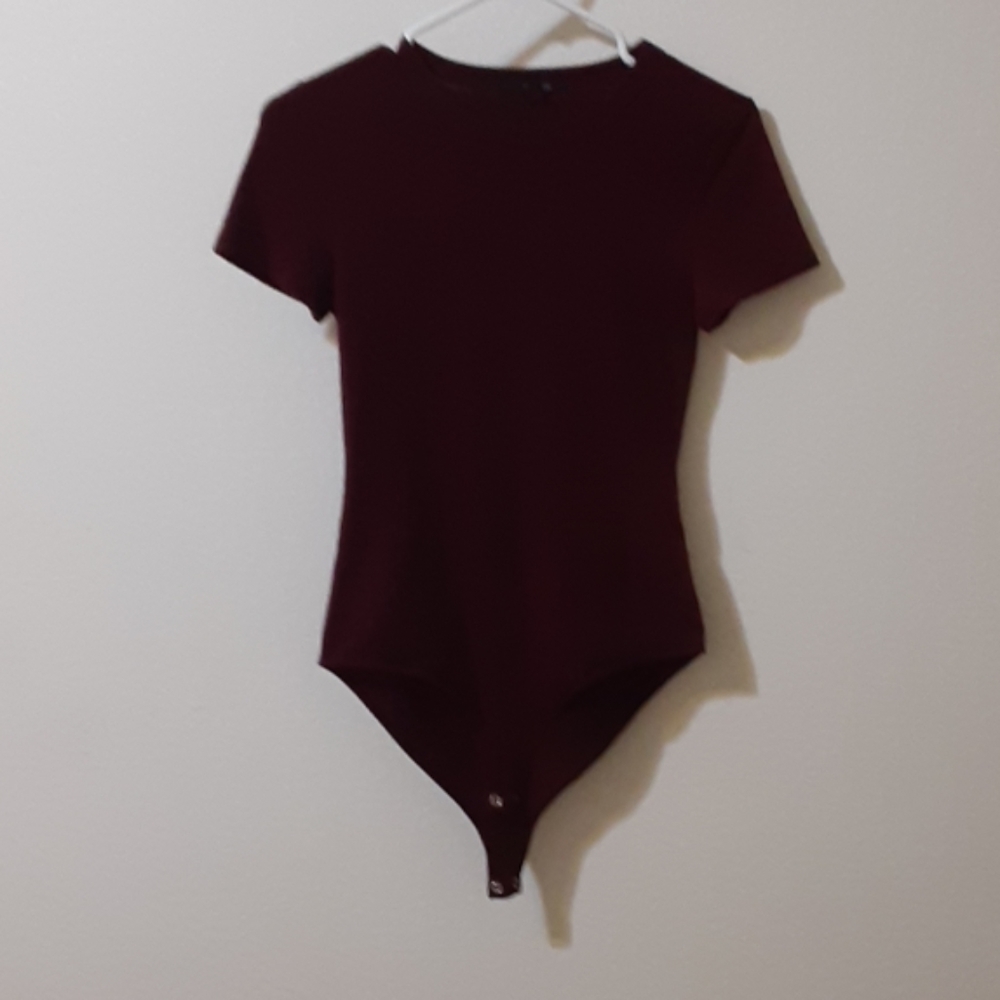 Burgundy bodysuit